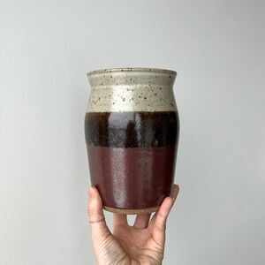 Vintage Handmade Pottery Vase Crock